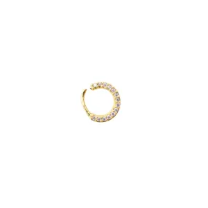 PIERCING SEPTO ZIRCONIA - BANHADO A OURO 18K