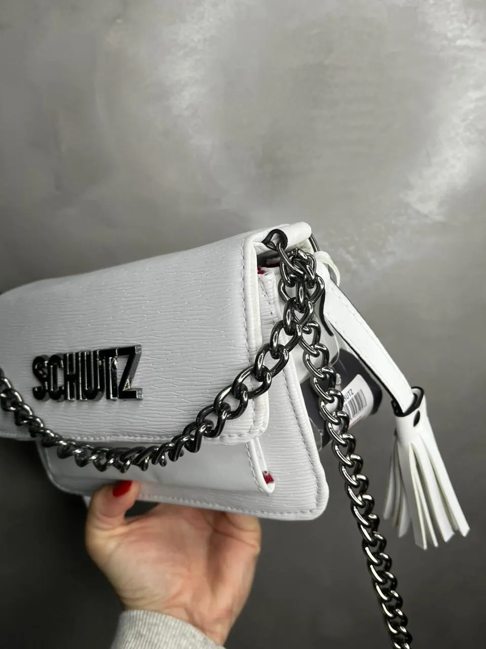 BOLSA REPLICA SCHUTZ BRANCA PEQUENA C/ ALÇA- BOLSA