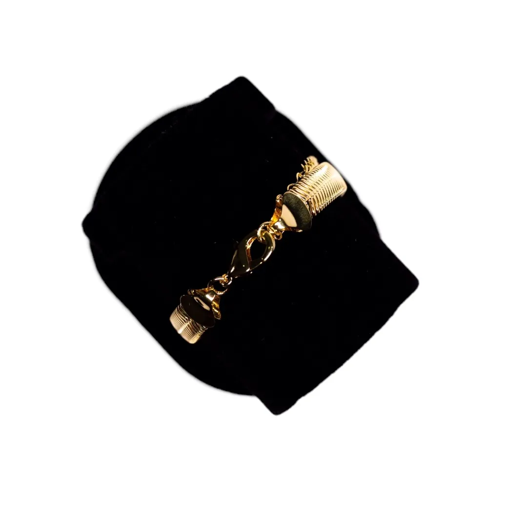 PULSEIRA LAMINADA LACRAIA COM EXTENSOR - BANHADO A OURO 18K