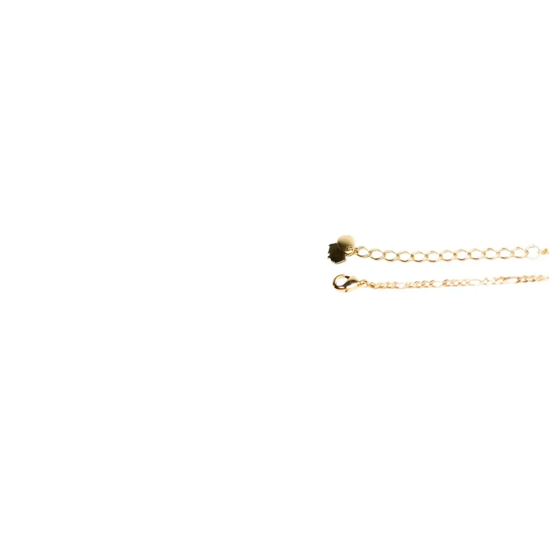 CHOKER 3X1 LUA PENDURADA COM EXTENSOR  - BANHADO A OURO 18K