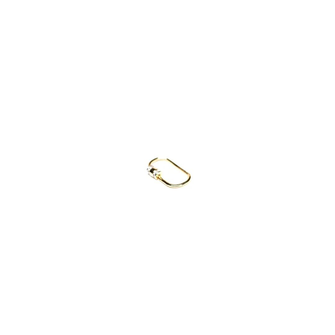 PINGENTE ARO OVAL PARA PINGENTES- BANHADO A OURO 18K