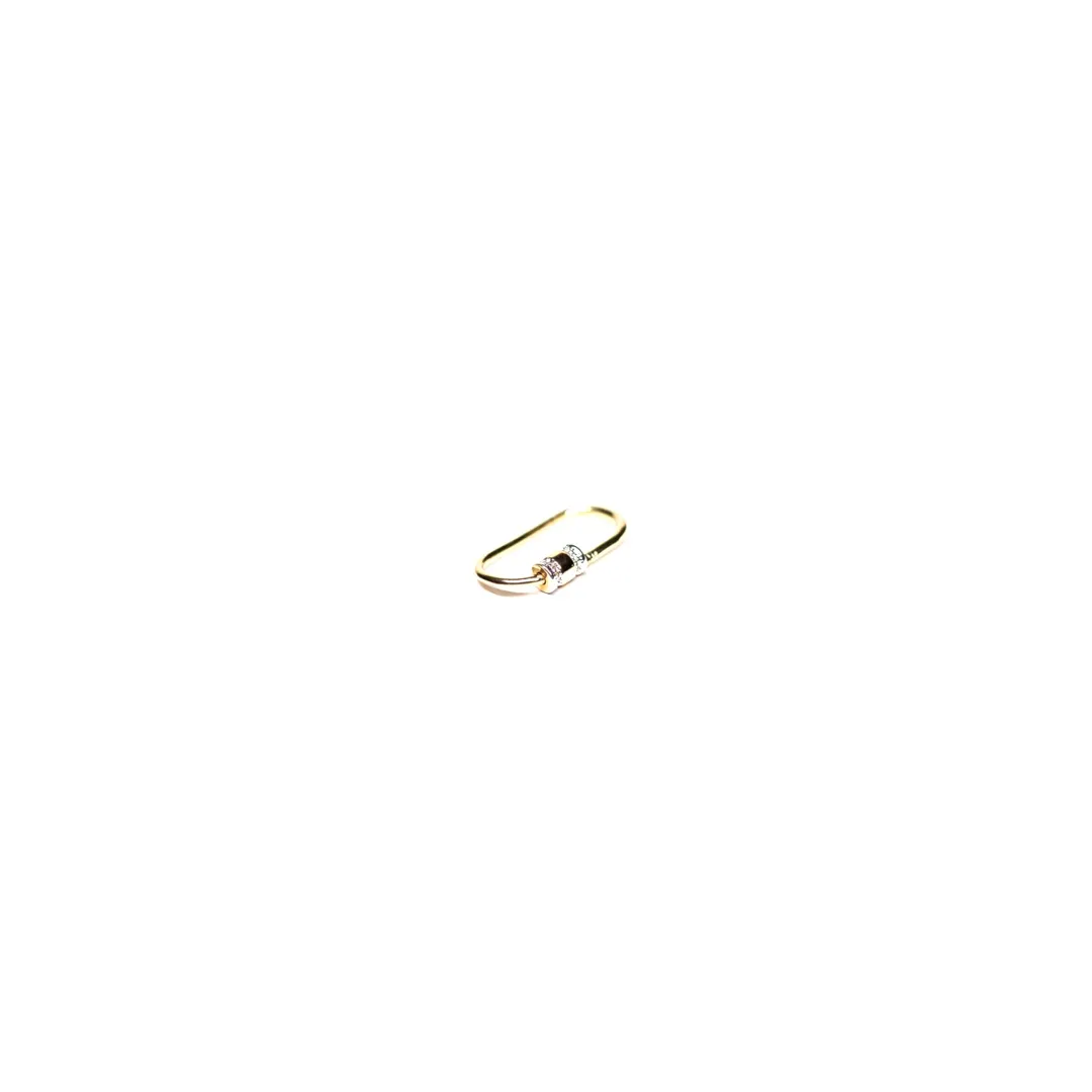 PINGENTE ARO OVAL PARA PINGENTES- BANHADO A OURO 18K