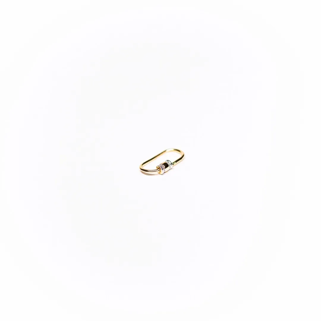 PINGENTE ARO OVAL PARA PINGENTES- BANHADO A OURO 18K