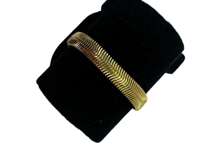 PULSEIRA LAMINADA LACRAIA COM EXTENSOR - BANHADO A OURO 18K